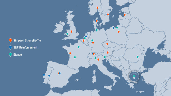 Simpson Strong-Tie Implantations, Europe