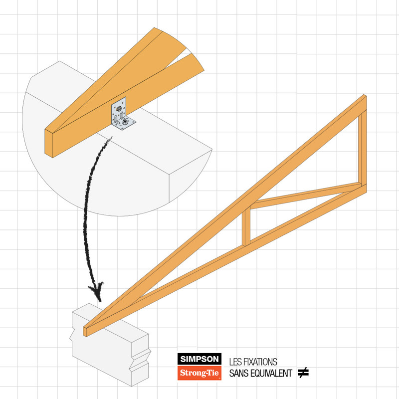 Equerre renforcée acrange fermes simpson strong tie